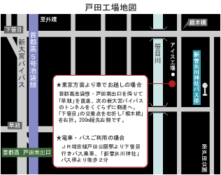 戸田工場地図